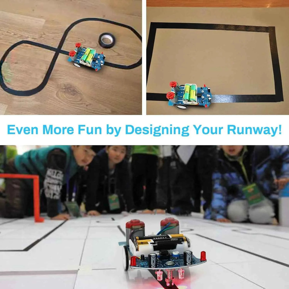DIY Line-Following Robot Car Soldering Kit