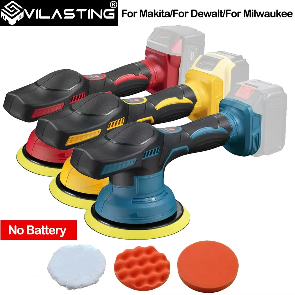 Vilasting Cordless Car Polisher with 150mm Pad and 4600RPM
