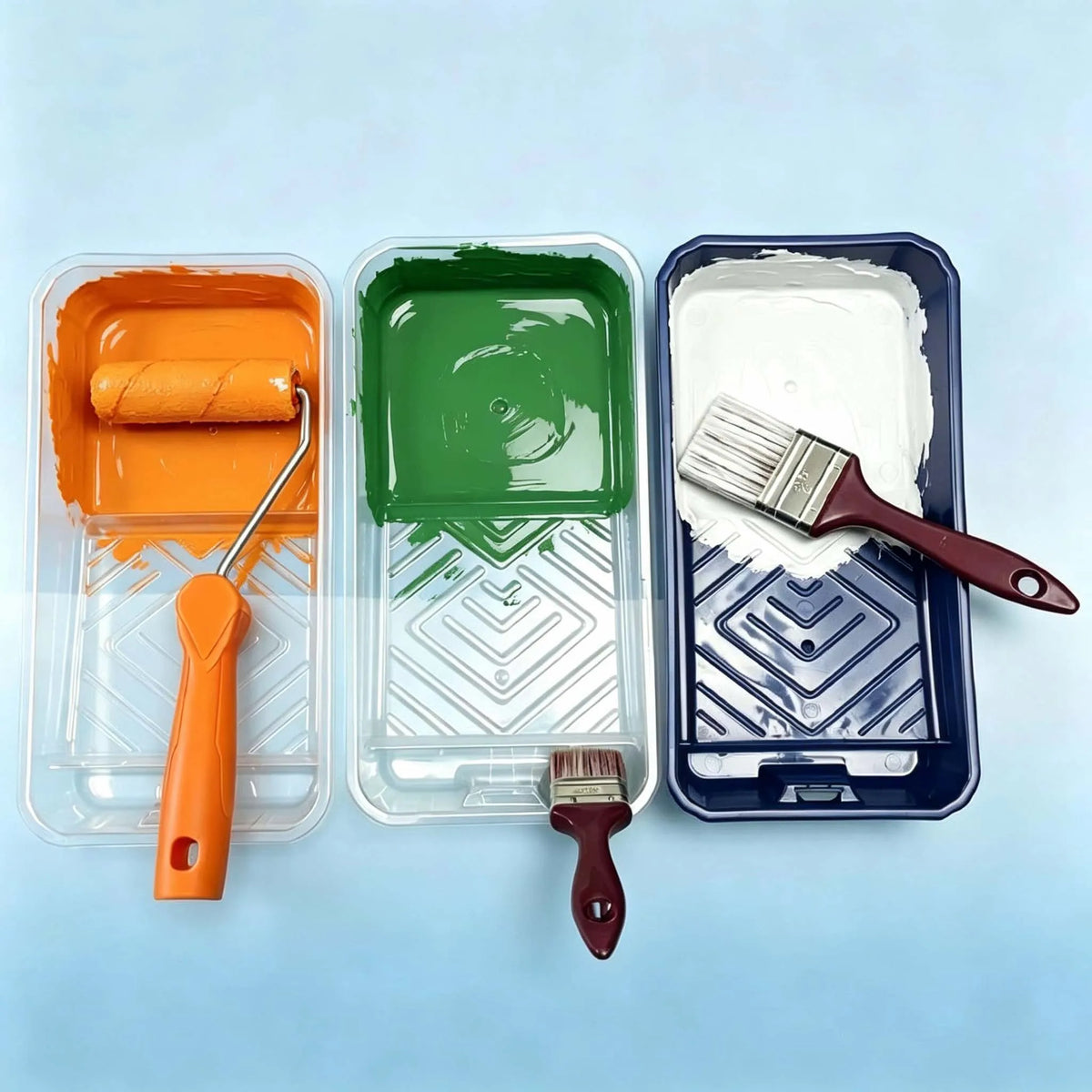 Bandeja de pintura de 4 pulgadas con dos revestimientos reemplazables
