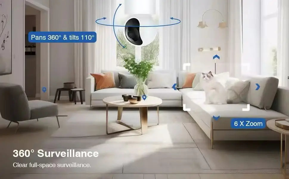 IMILAB C21 2.5K WiFi Indoor Baby Monitor with 360° Tracking