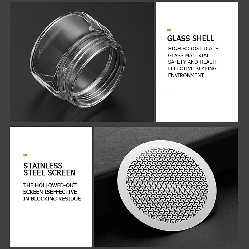 Double Wall Glass Tea Infuser Bottle, 240 ml, with Steel Filter