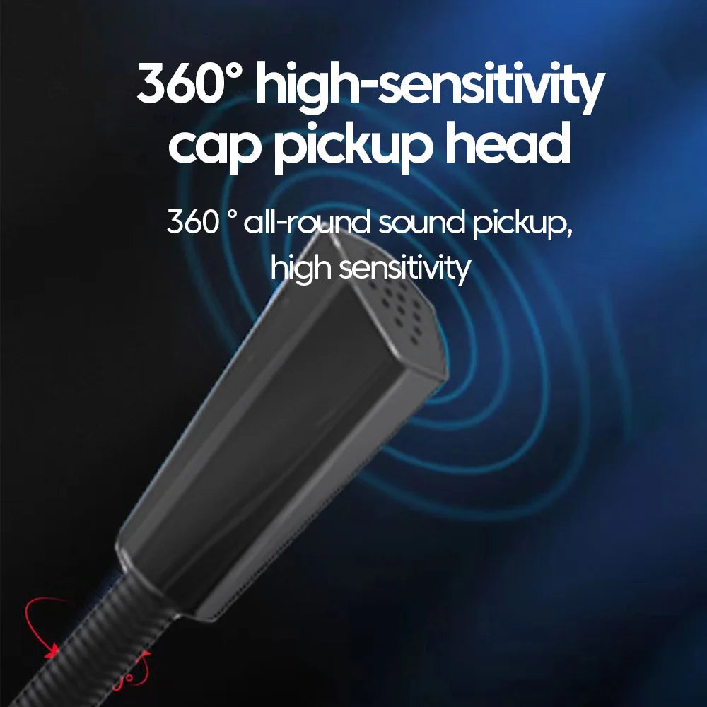 Desktop Condenser Microphone for PC, USB or 3.5mm