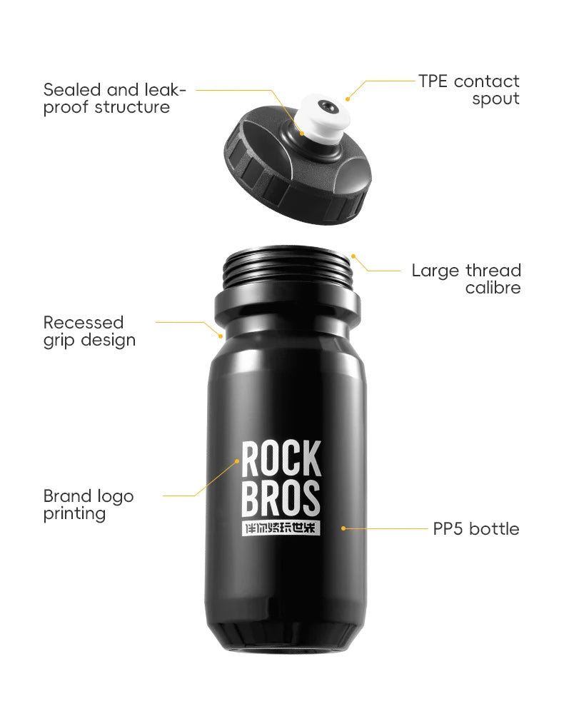 600ML Cycling Water Bottle Squeeze Sports Cup for Bike & Outdoor Use