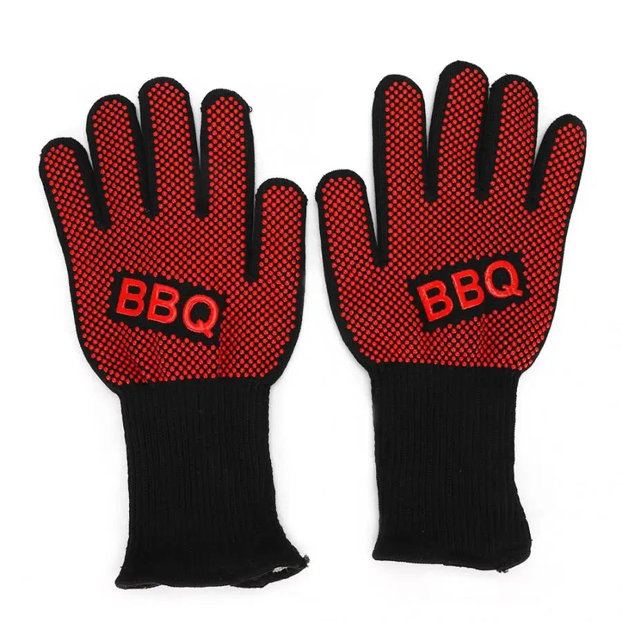 800°C Heat Resistant Fire Gloves for BBQ, Oven, and Baking