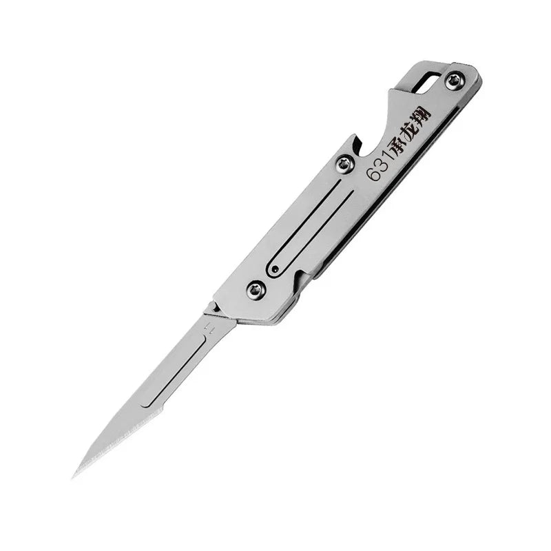 Stainless Steel Fast‑Open Scalpel Mini Bottle Opener Knife