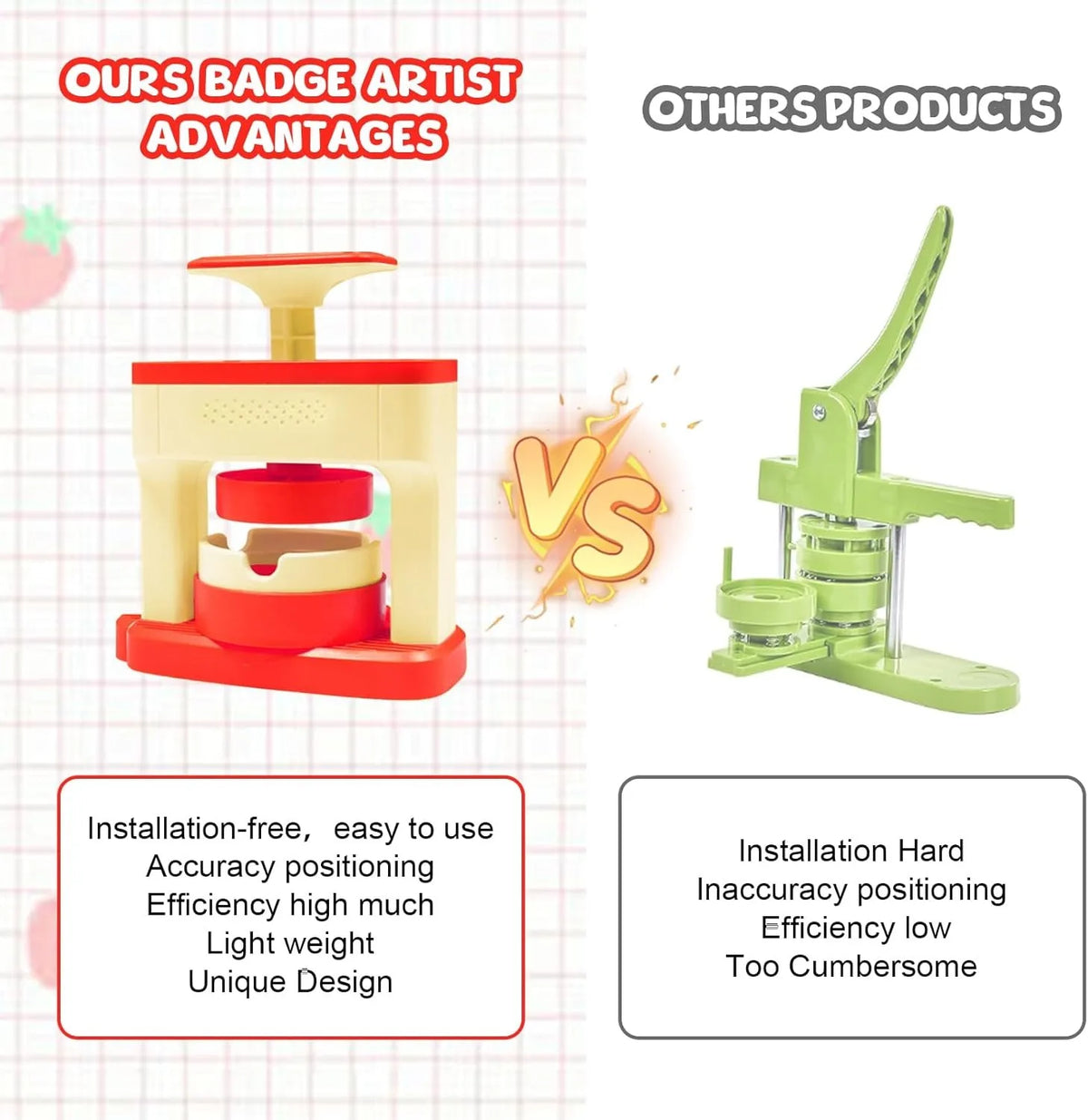 55mm Badge Maker - Machine and Refill Options