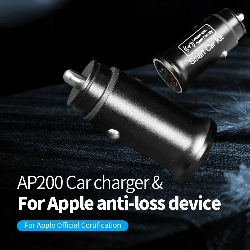 Universal Mini Car Charger Cigarette Lighter USB Type-C Adapter Hidden GPS Locator Track For IOS Apple System Find My