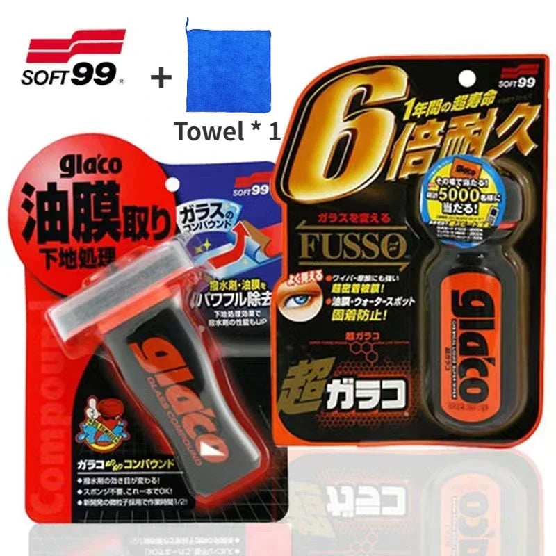 100ml Soft99 Car Windshield Oil Film Removal Rain Repellent Car Japan Glaco Coat Glass Antirain Coating Anti-rain Treatment