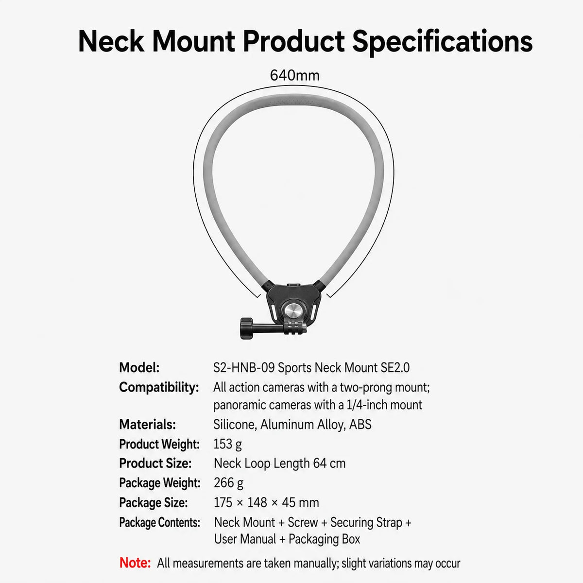 Neck Strap Holder for GoPro 13 12 11 10 9 8 DJI Osmo Action 6 5 4 3 Insta360 X5 X4 X3 Sports Camera Accessory