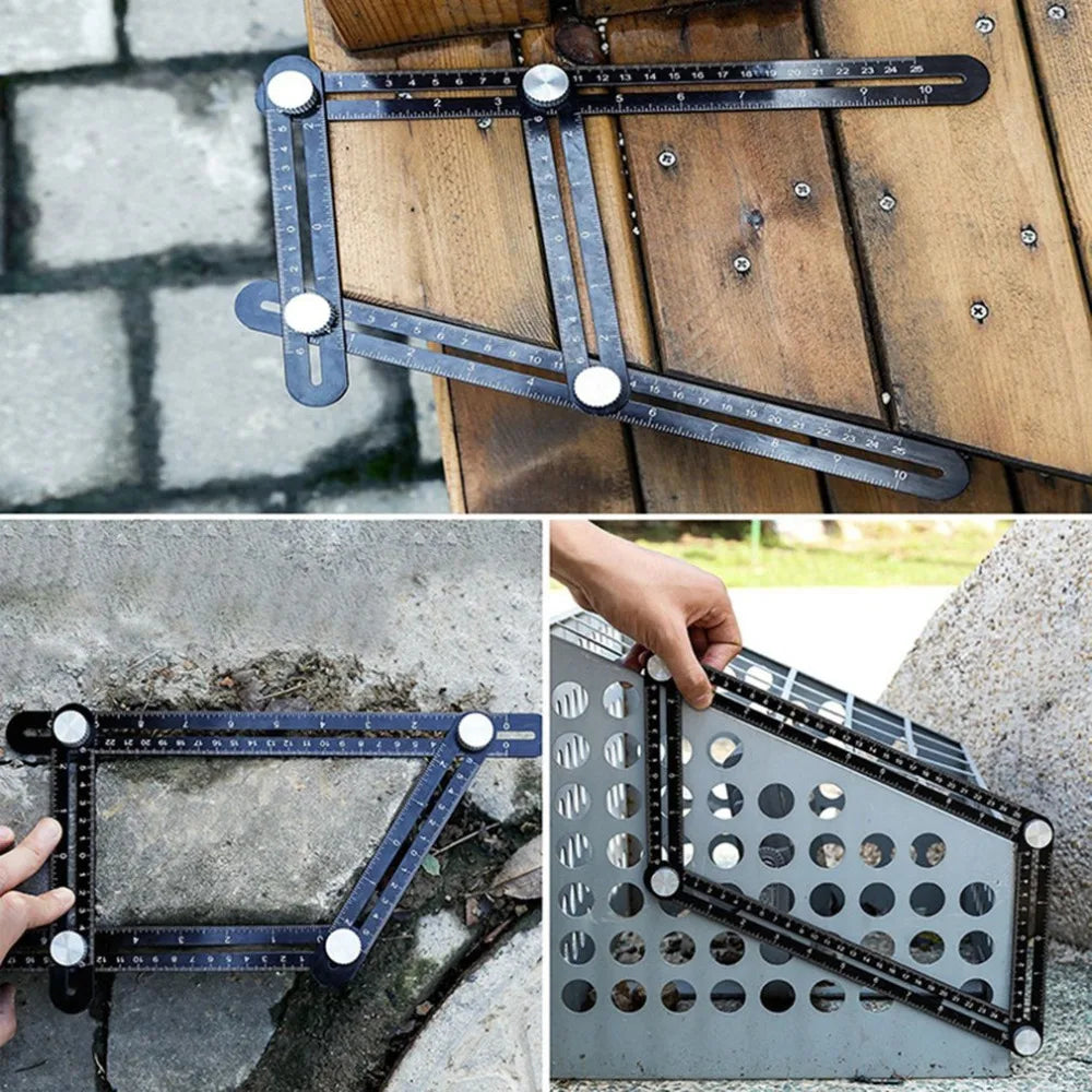 Aluminium Multi-Angle Folding Layout Ruler