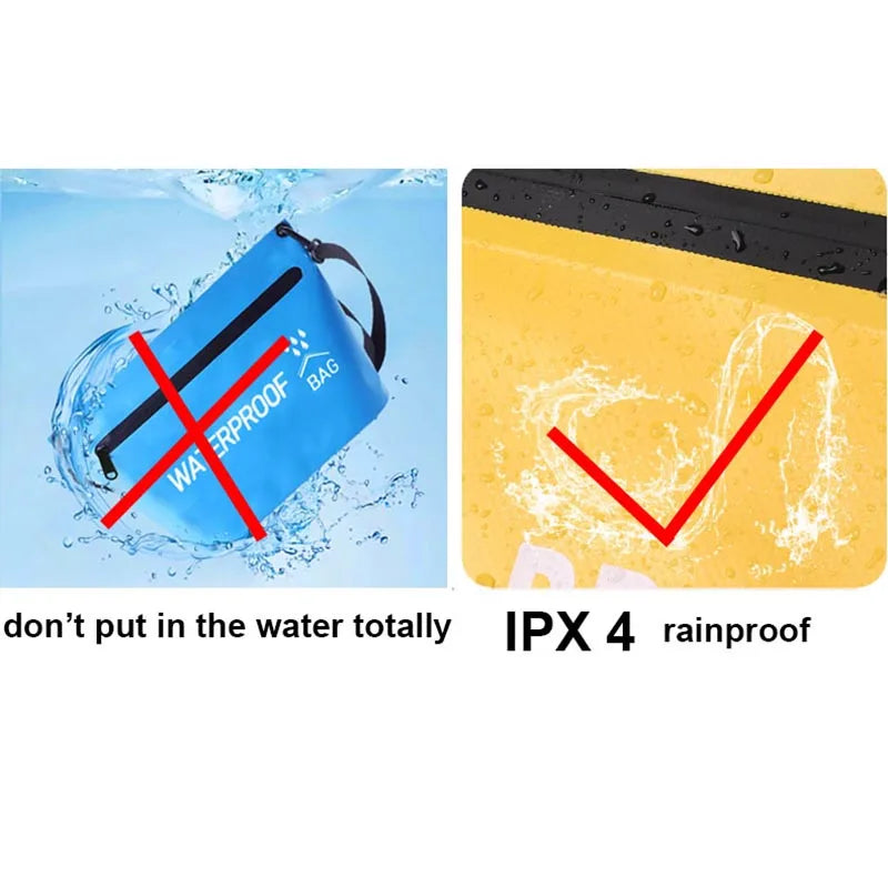 5L Waterproof Dry Bag Travel Handbag Pack Wash Sack Swimming Rafting Kayaking River Trekking Floating Boating Water Bags XA17WA