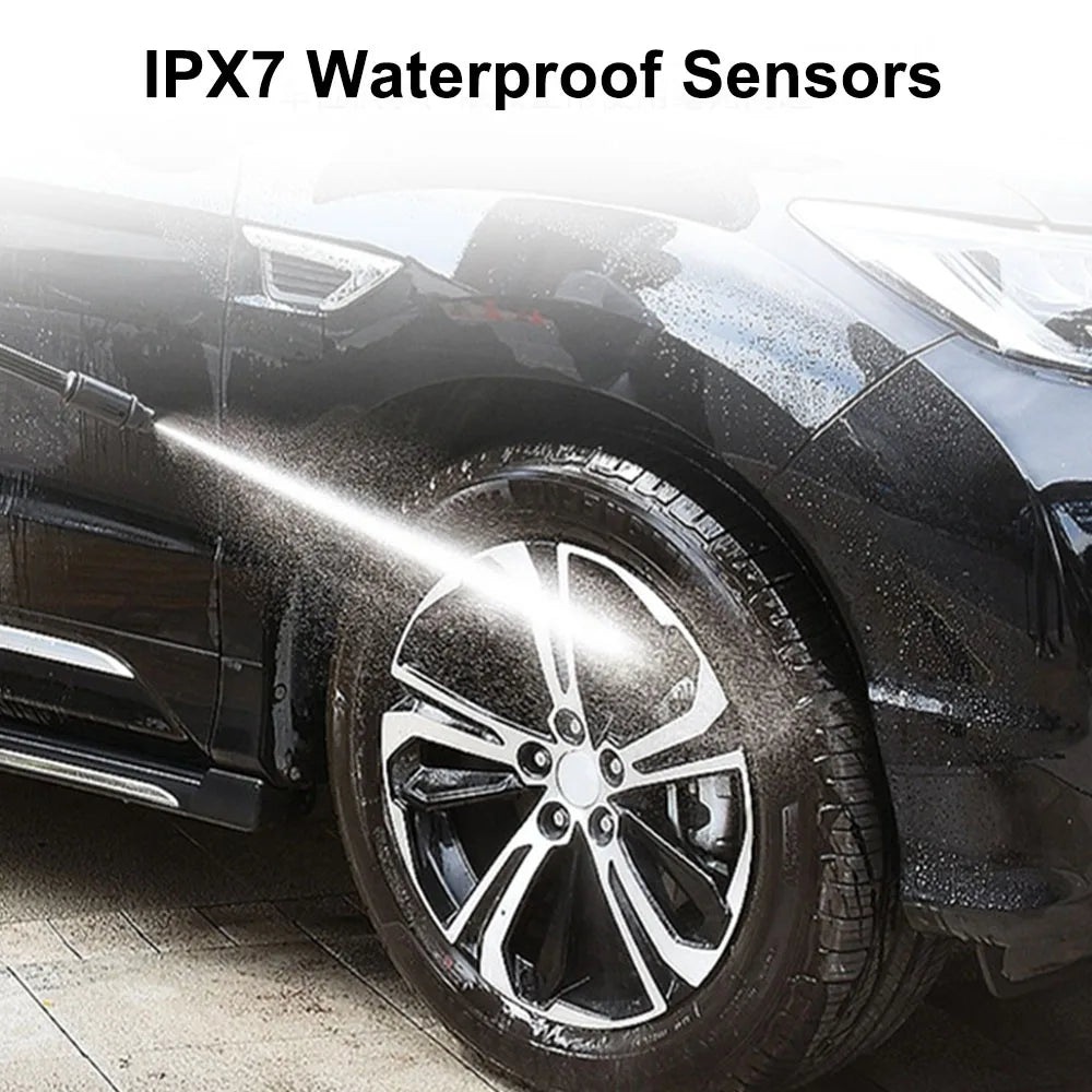 Solar TPMS Tire Pressure Monitoring System with External Sensors