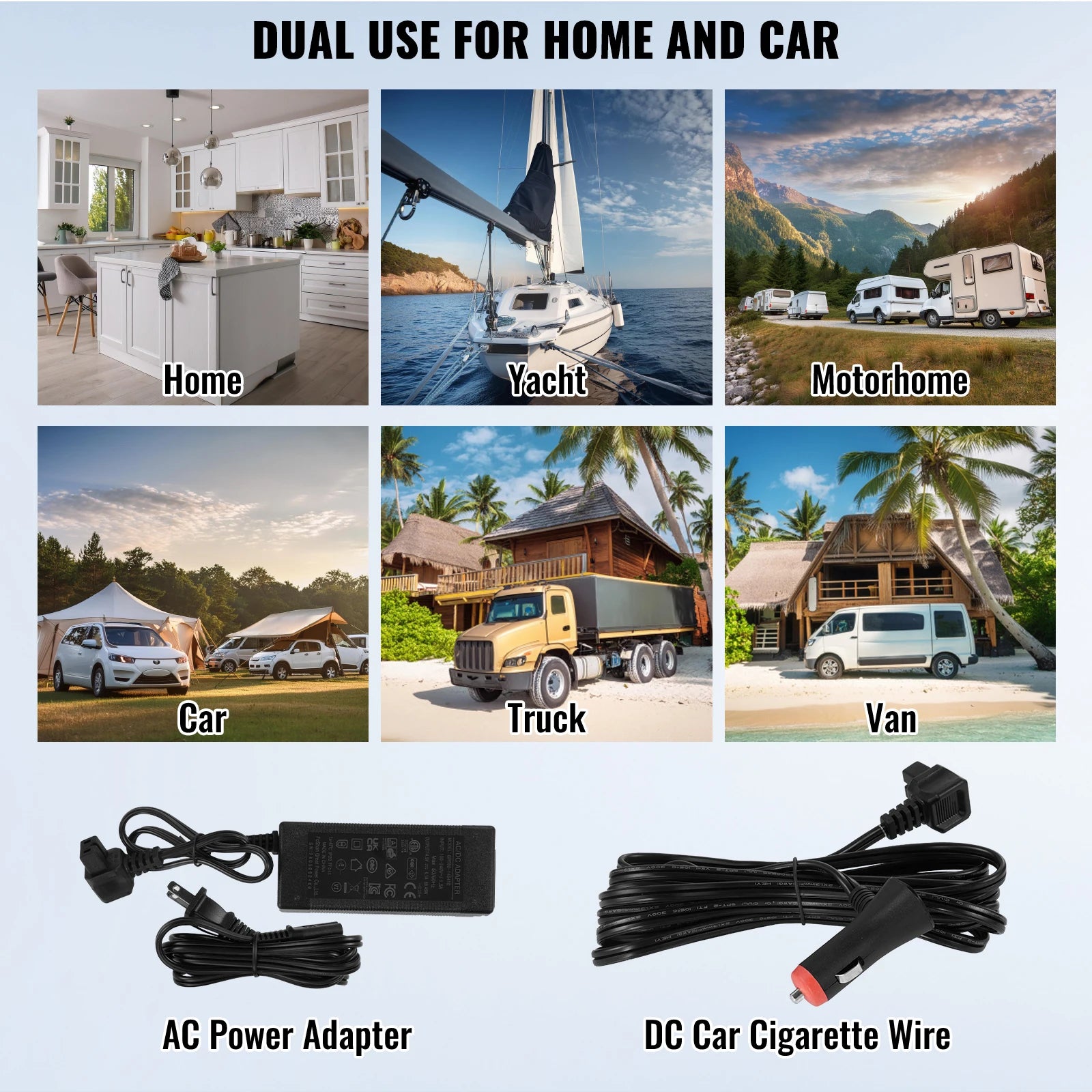 Portable 70L Car Refrigerator Freezer