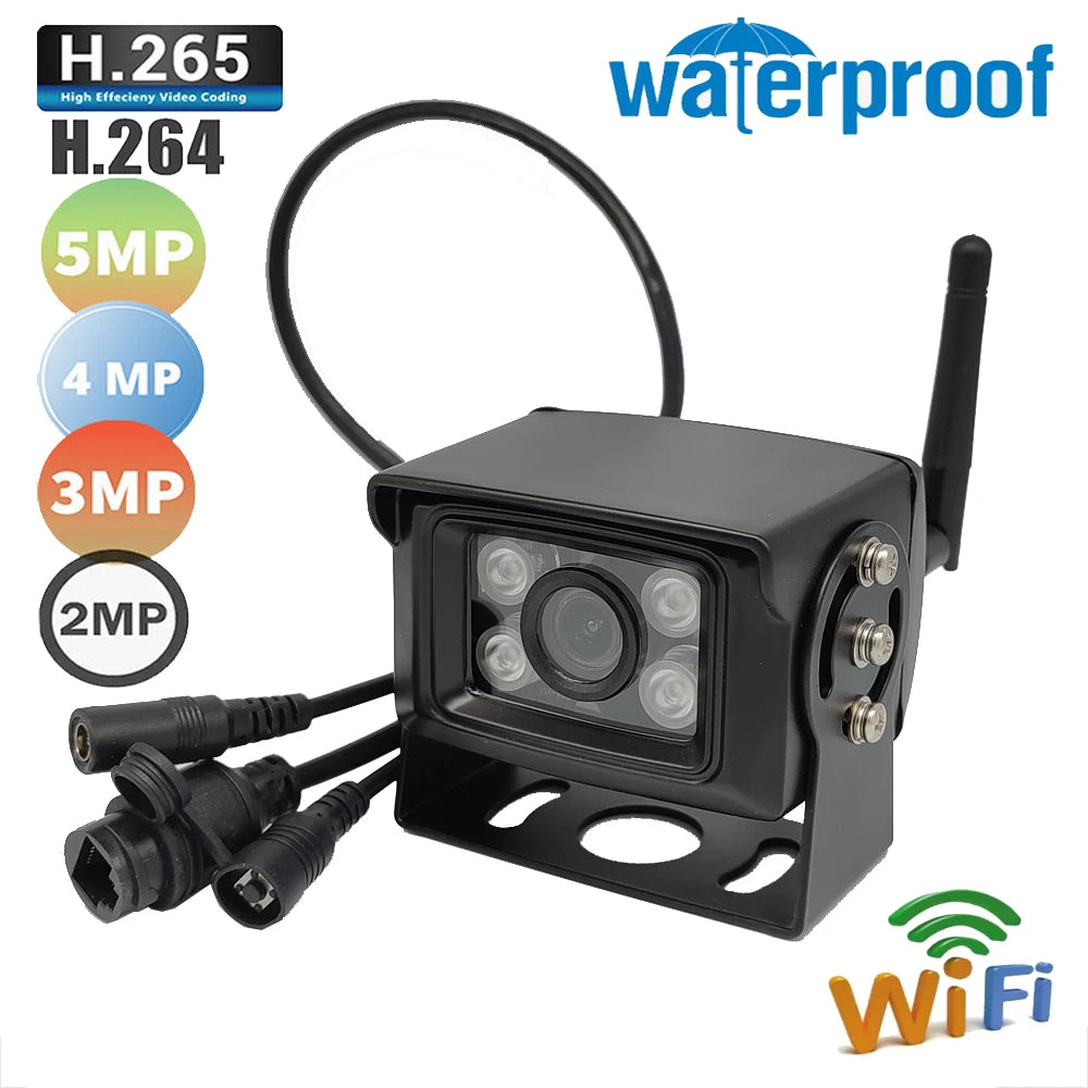 5MP 25fps WiFi IP Camera with RTMP and Night Monitoring