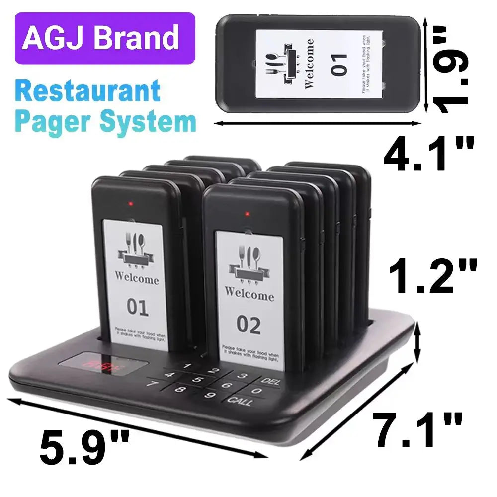 Wachtrijsysteem voor restaurant en extra pager-opties