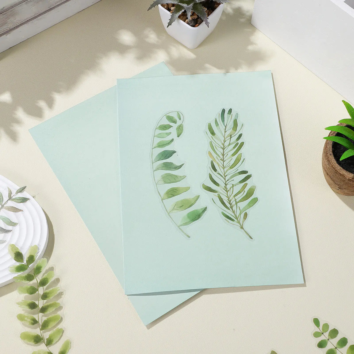 Cyanotype Sun-Printing Paper Kit, 32 A5 Sheets
