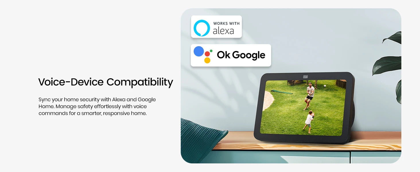 DEKCO 3K UHD WiFi Floodlight Camera with 360° View