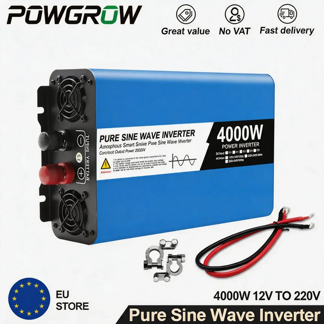 Pure Sine Wave Power Inverter 12V/24V to 220V