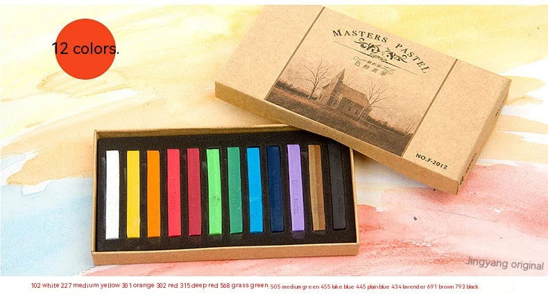 Set artistico di 48 colori di pastelli a gesso morbido