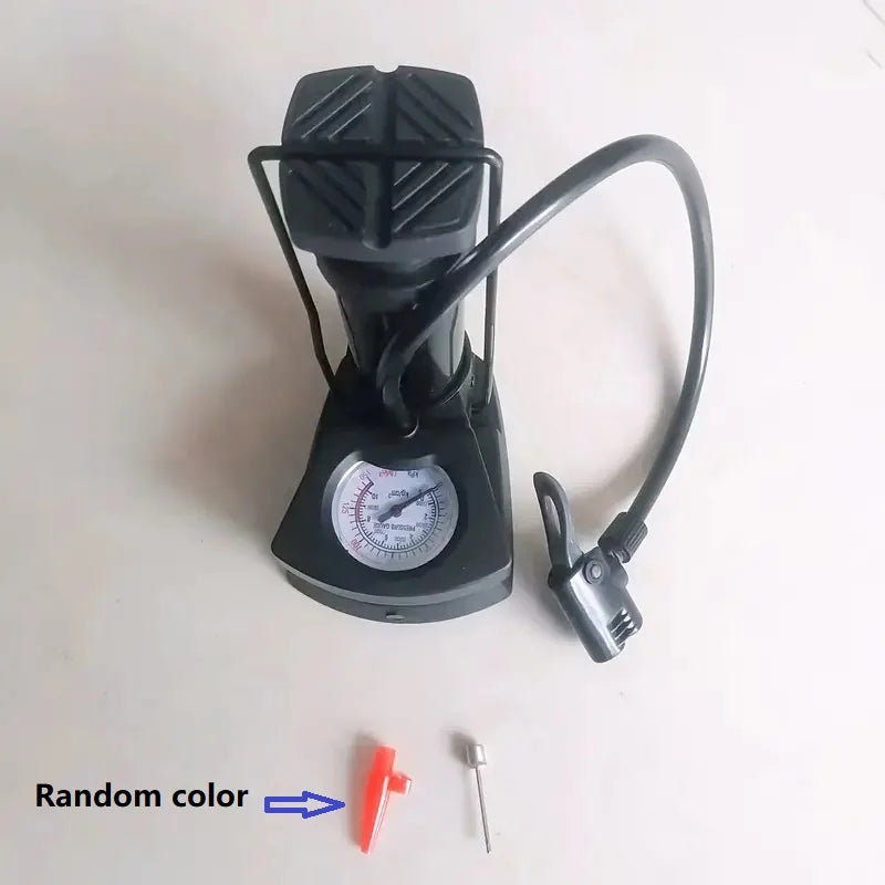 Portable Foot Pump with Analogue Pressure Gauge