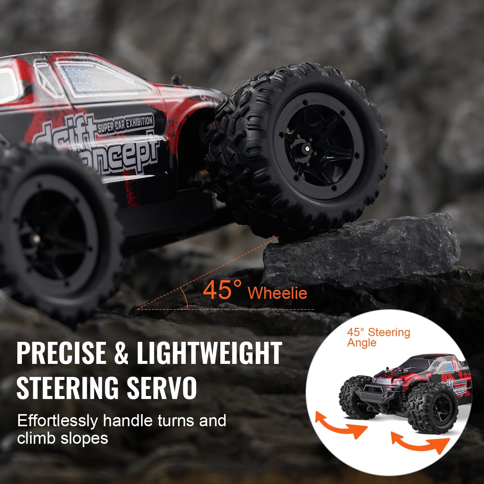 SucceBuy 1:18 40KM/H36 RC auto vysokorychlostní drift 4WD závodní off-road dálkově ovládané auto monster truck hračky pro děti vánoční dárek