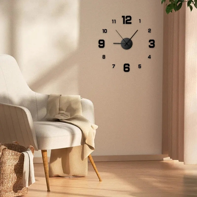 Frameless DIY Wall Clock - Colour Options