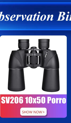 SV47 Waterproof Binoculars 8x/10x Wide View for Birdwatching & Travel