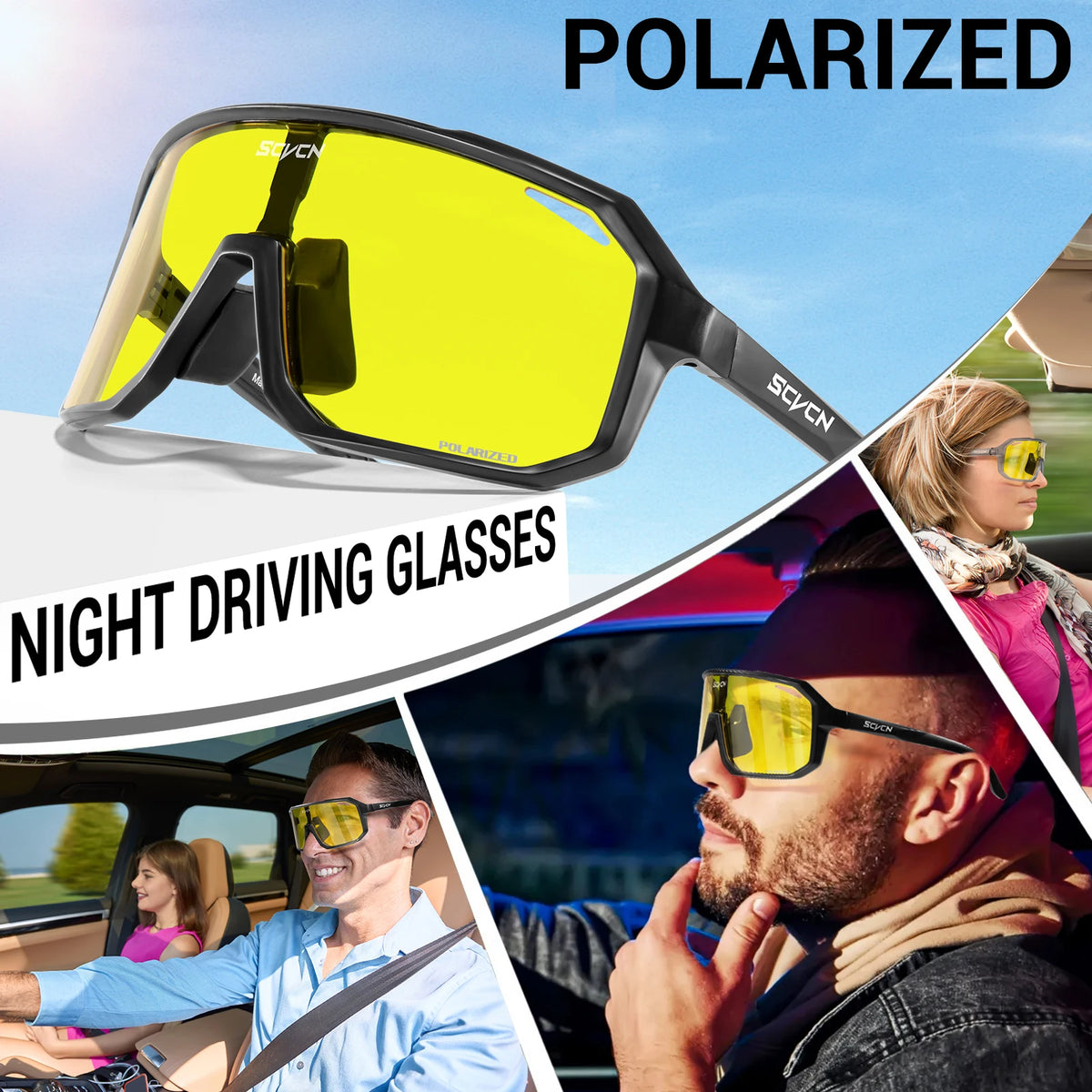 Sport-Style Glasses, Pictured Lens Options
