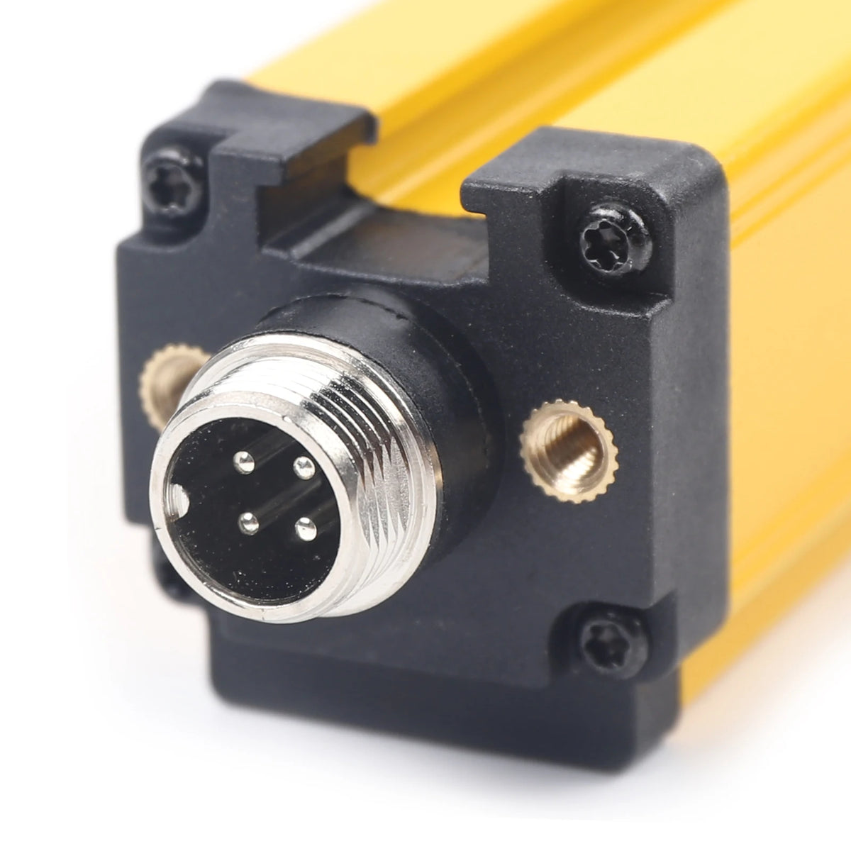 2 db 10 Beam 40MM fényfüggöny szenzor, IP65 biztonsági eszköz 360 mm védelmi magasság és 3 m detekciós távolság, NPN kimenet ipari automatizáláshoz, robotok, gépek (sárga)