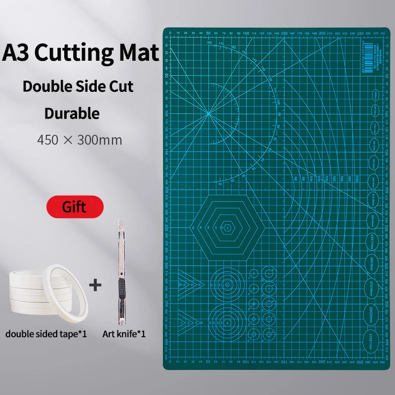 Double-Sided Craft Cutting Mat, A3, A4 or A5