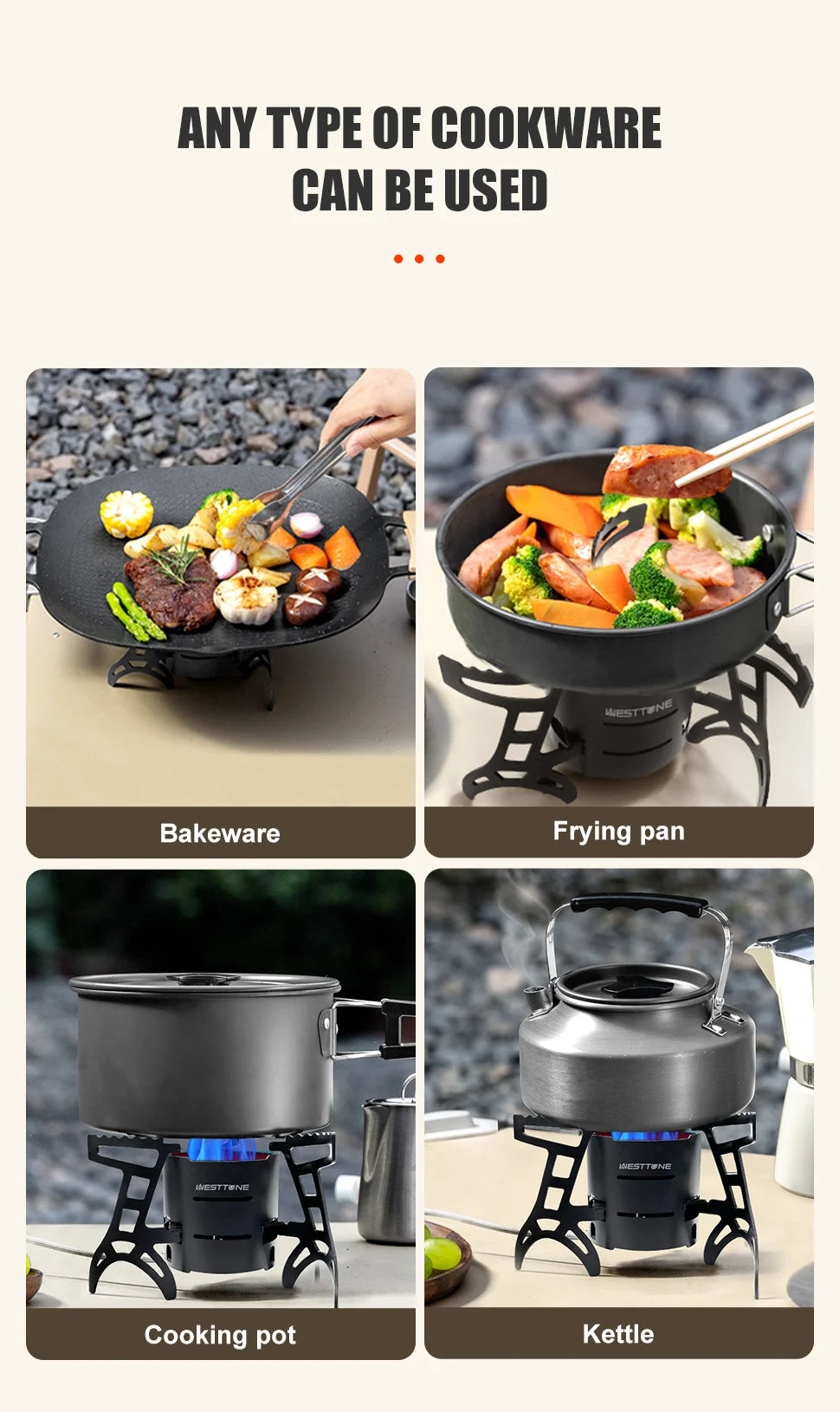 Infrared Camping Stove 2600W Windproof Gas Burner