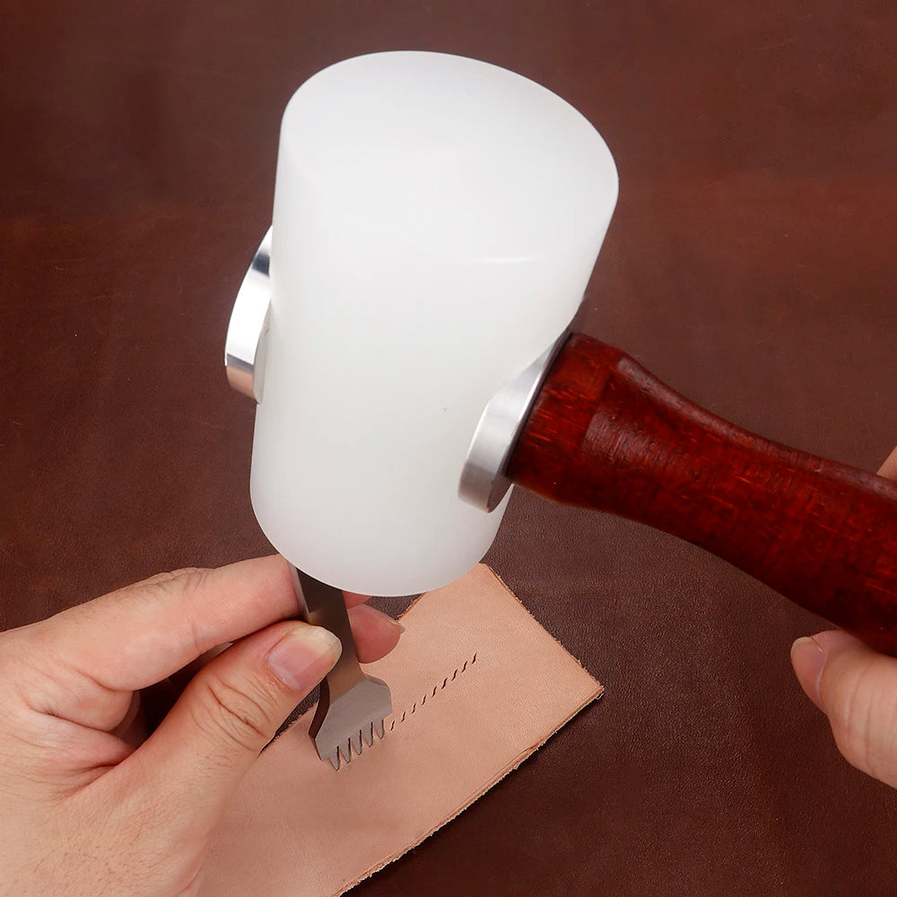 Nylon-Head Leathercraft Mallet, Two Shape Options