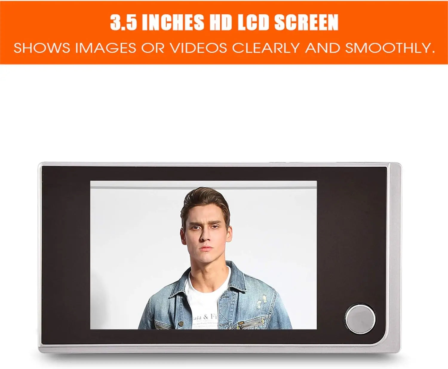 Vizor digital HD cu ecran de 3,5" și cameră cu unghi larg