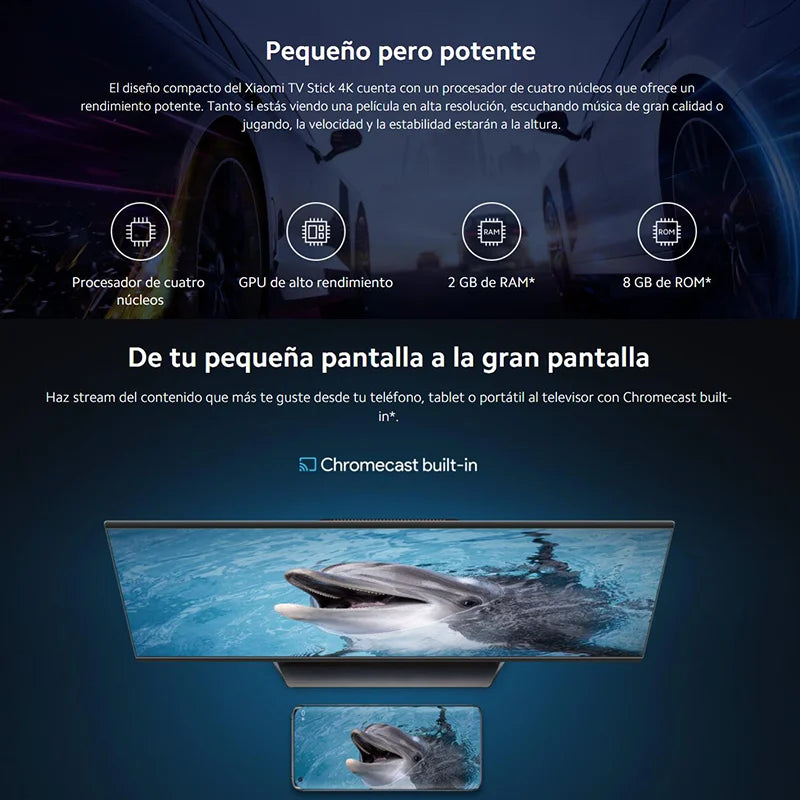 Xiaomi Smart TV Stick 4K Android Streaming Dongle