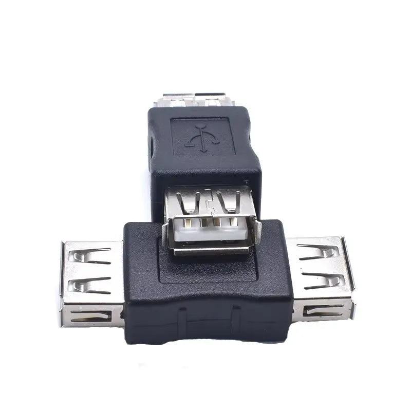 USB-Buchse auf USB-Buchse, USB-2.0-Adapter mit Buchse, zwei Buchsen für Computer