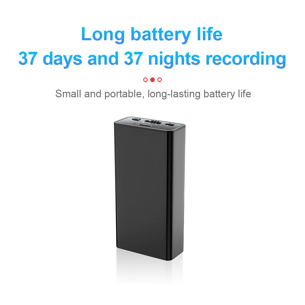 900Hours Small Sound Activated Voice Recorder 8G-64GB USB Flash Drive Audio Dictaphone Noise Reduce Magnet Attraction Mp3 Player
