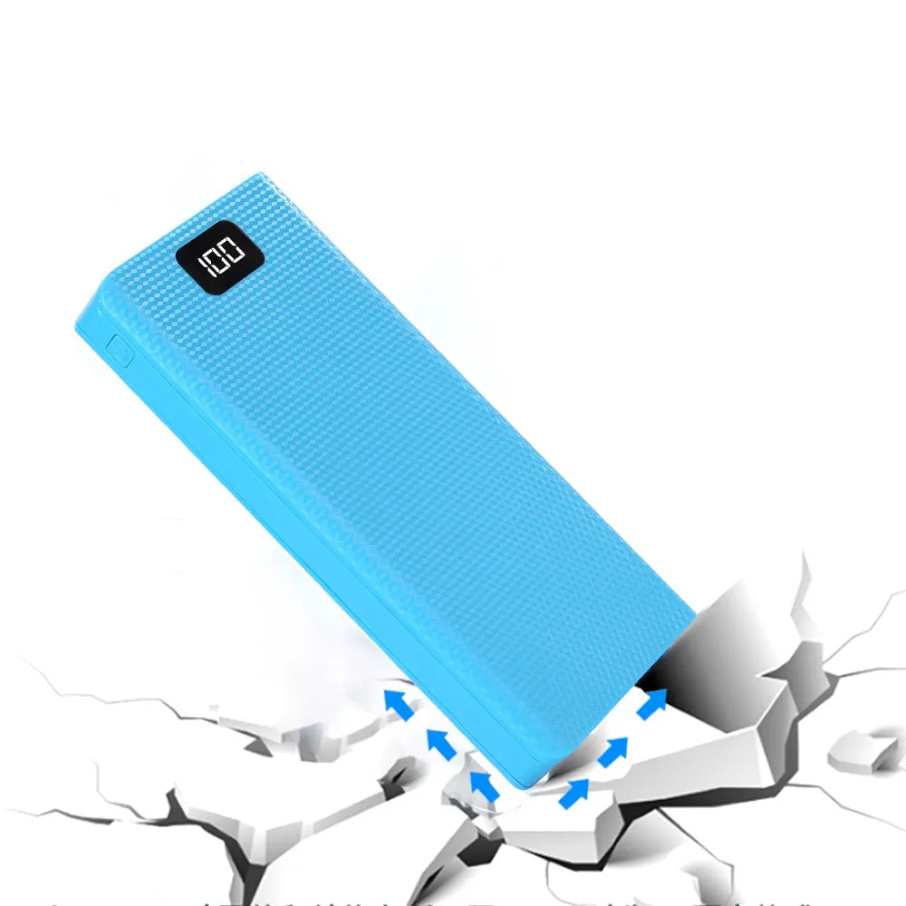 DIY 8*18650 Battery Power Bank Case Charge Storage Box 5V Dual USB Type C Battery Holder Box PD QC3.0 Fast Charge For SmartPhone