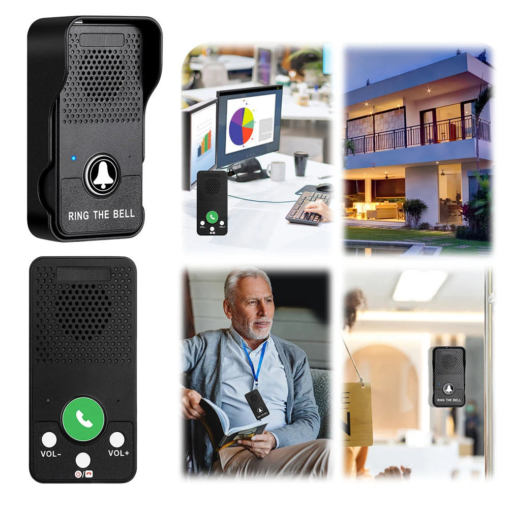 Wireless Intercom Doorbell with 2-Way Audio and 500m Range