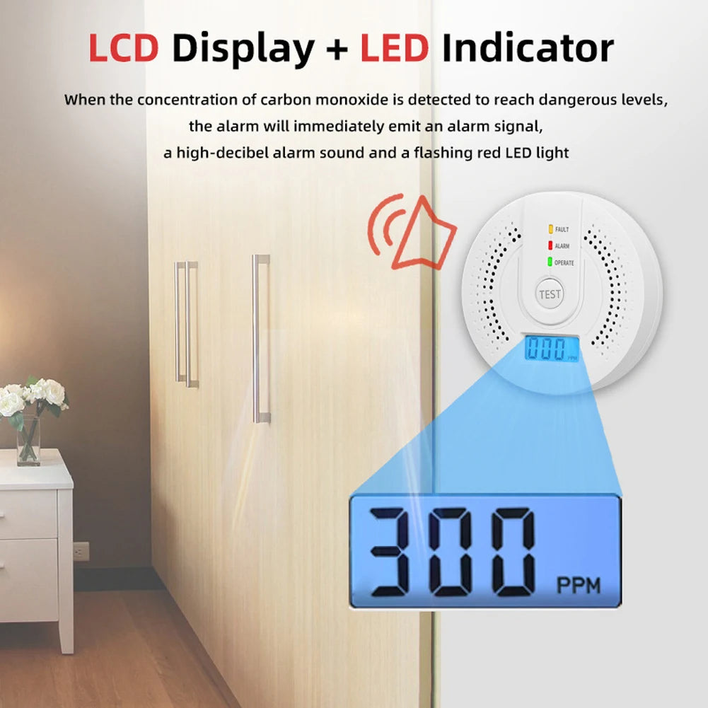 Digital Carbon Monoxide Alarm with Status Light