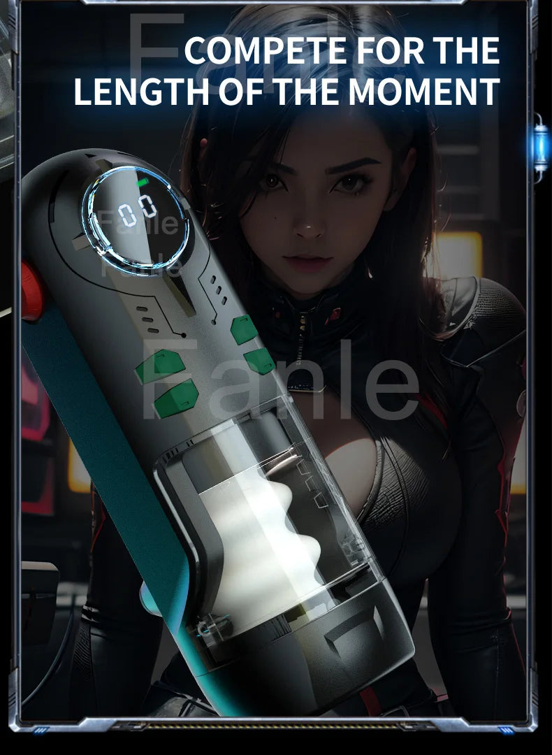 Чоловіча мастурбаційна чаша телескопічний нагрітий мастурбатор із присмоктуванням