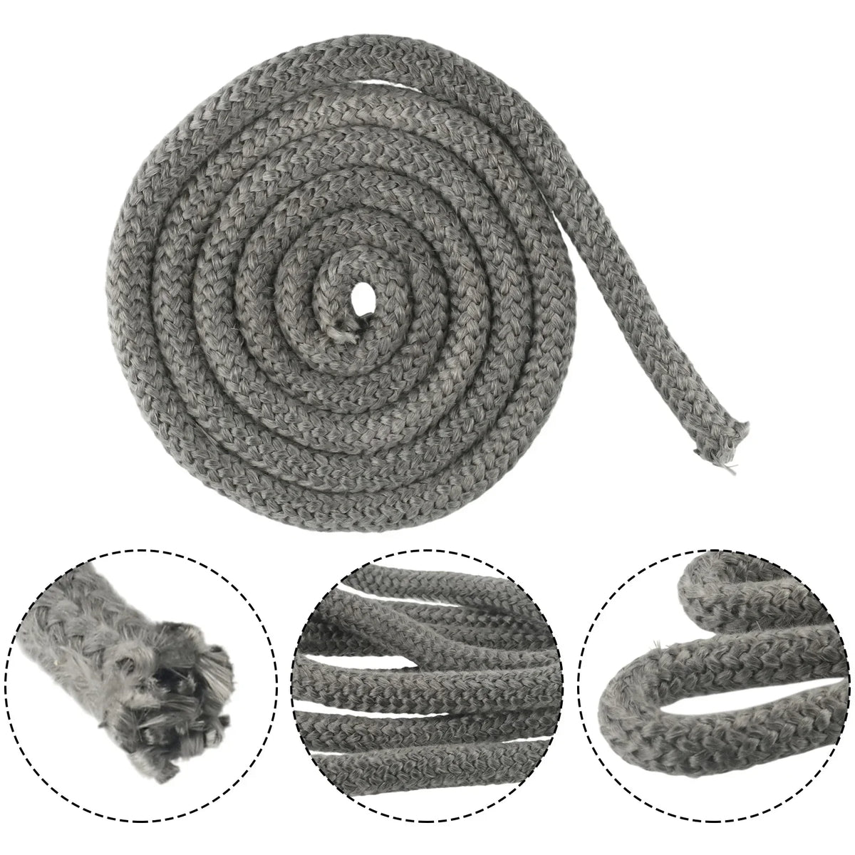 2 m Fibreglass Stove Door Seal Rope