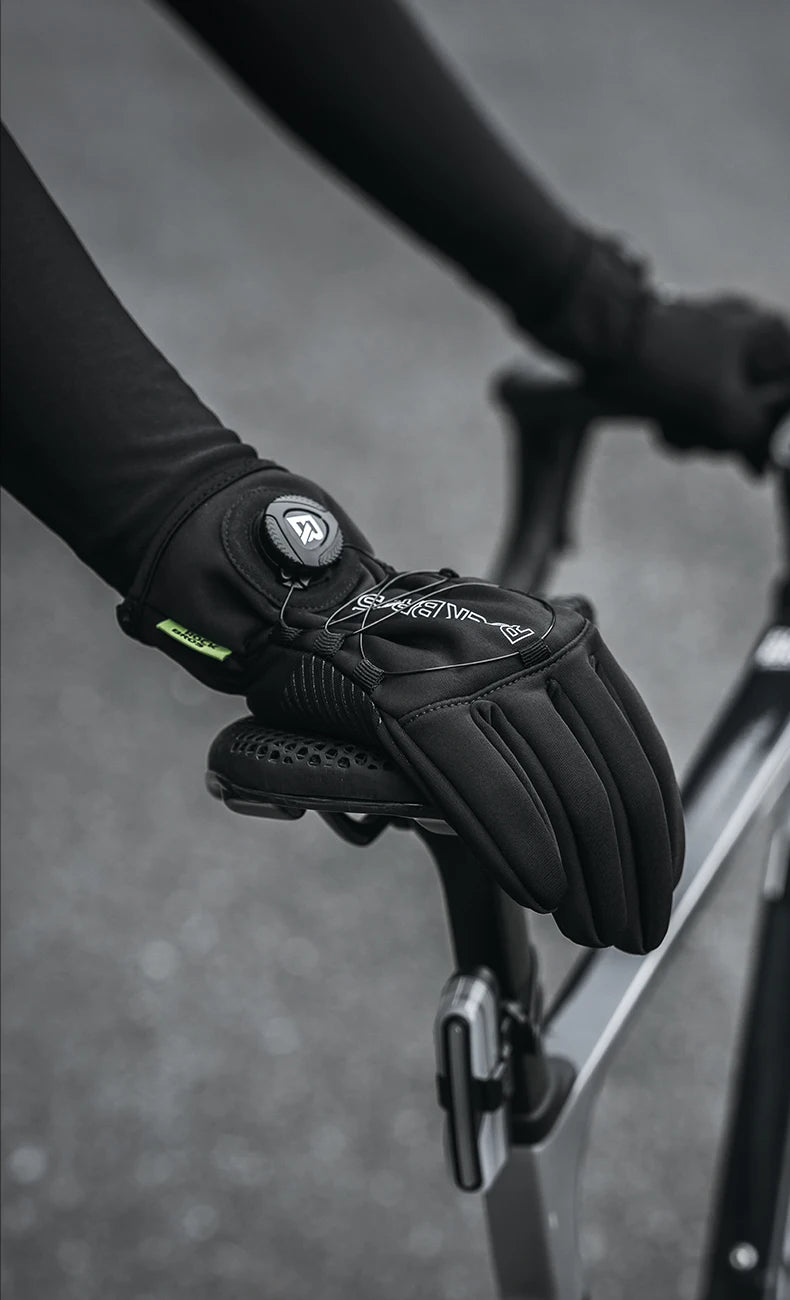 Vinter Cykelhandsker Touchscreen Fuld Finger Varm Anti-Skrid Greb