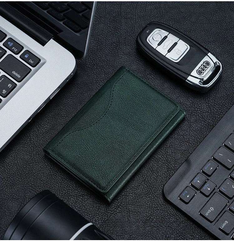 Powerful Magnetic Leather Wallet Magsafe for IPhone 16 15 Pro Max for IPhone 15 14 Pro Card Holder Phone Pouch Protective Case