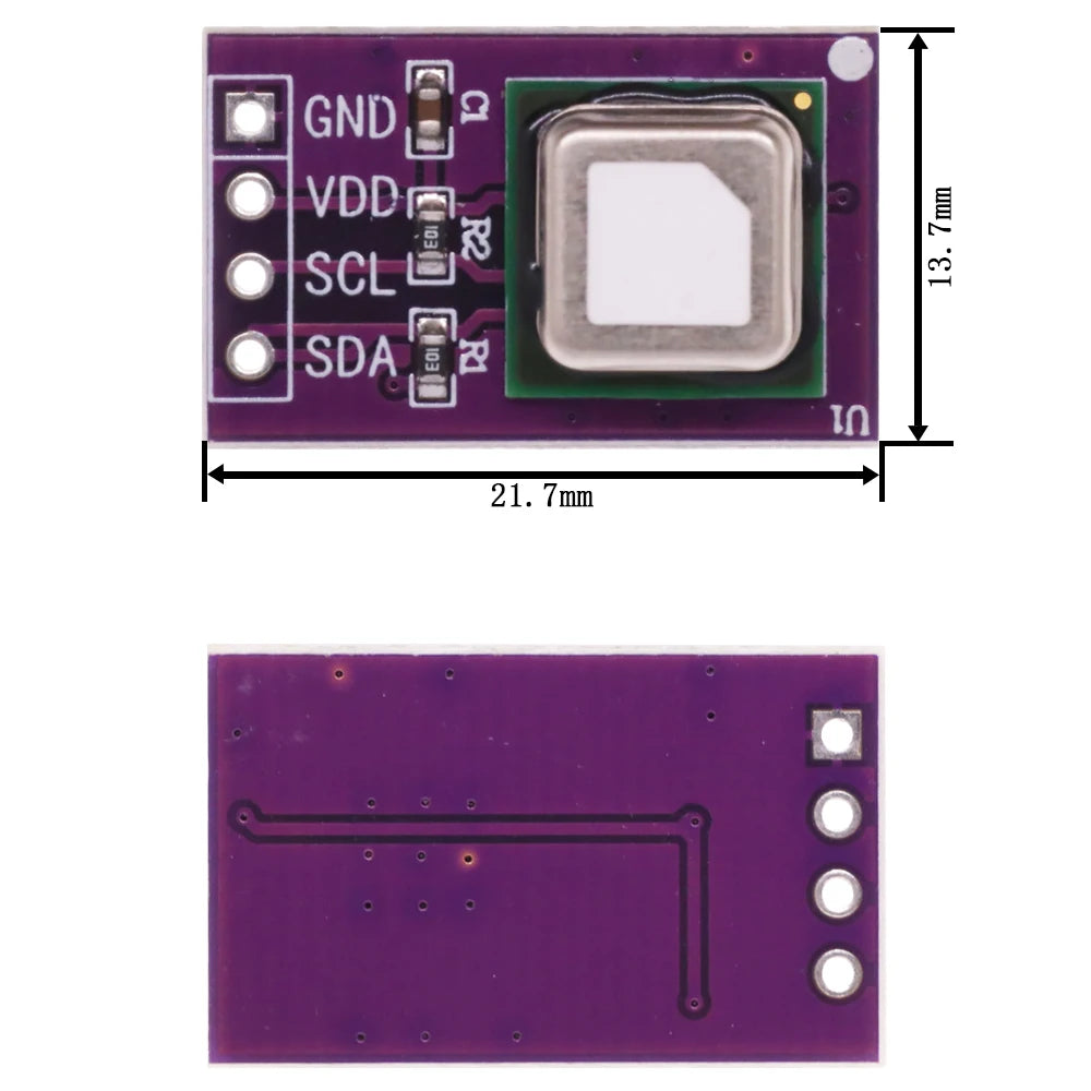 SCD40- oder SCD41-CO2-Sensormodul mit I2C