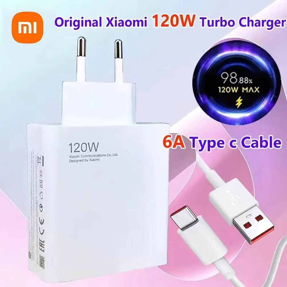 120 W nabíjačka USB-A pre kompatibilné telefóny Xiaomi a Redmi
