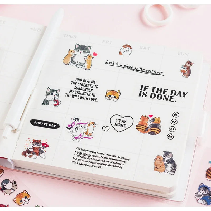 Cartoon Decorative Sticker Sheets – 10-Piece Pack