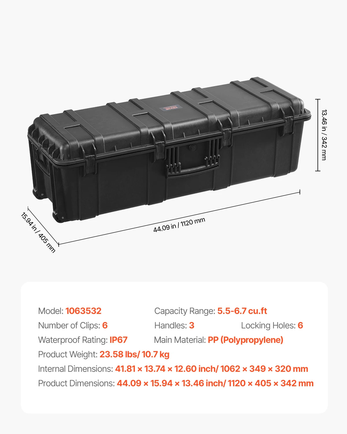 IP67 Waterproof Hard Case with Custom Foam & Secure Lock Design