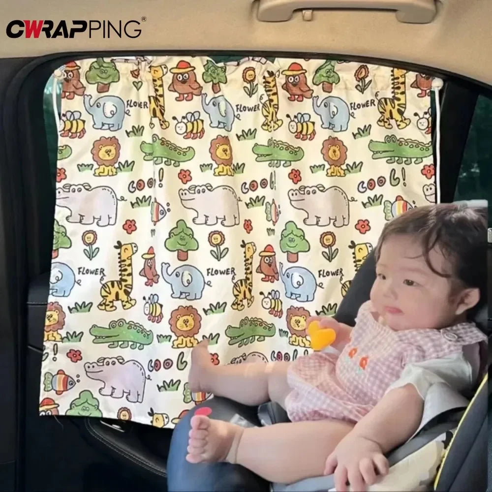 Cartoon Car Window Sunshade Cover
