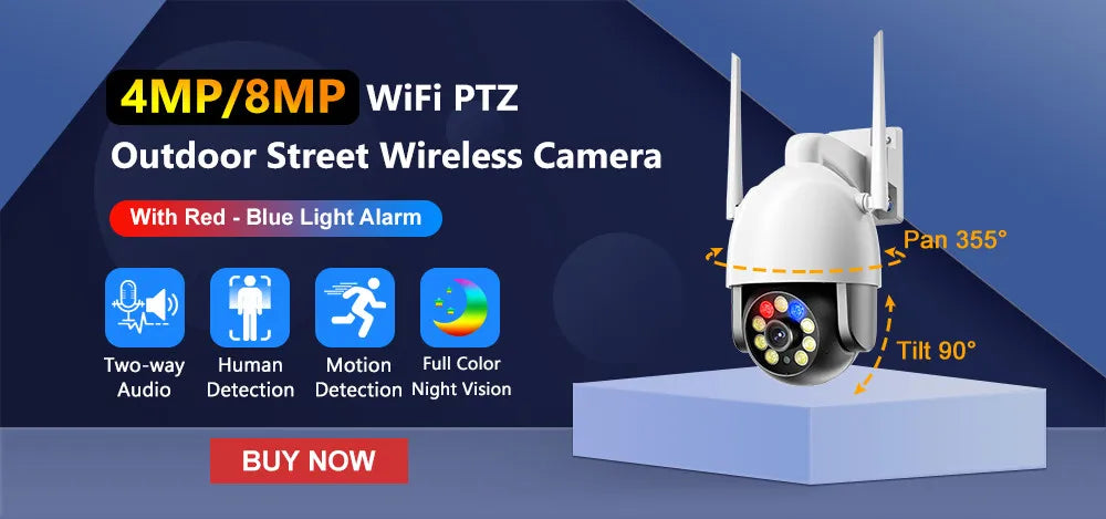 MISECU Kablosuz Dış Mekan Güvenlik Kamerası 5MP Renkli Gece Görüşlü