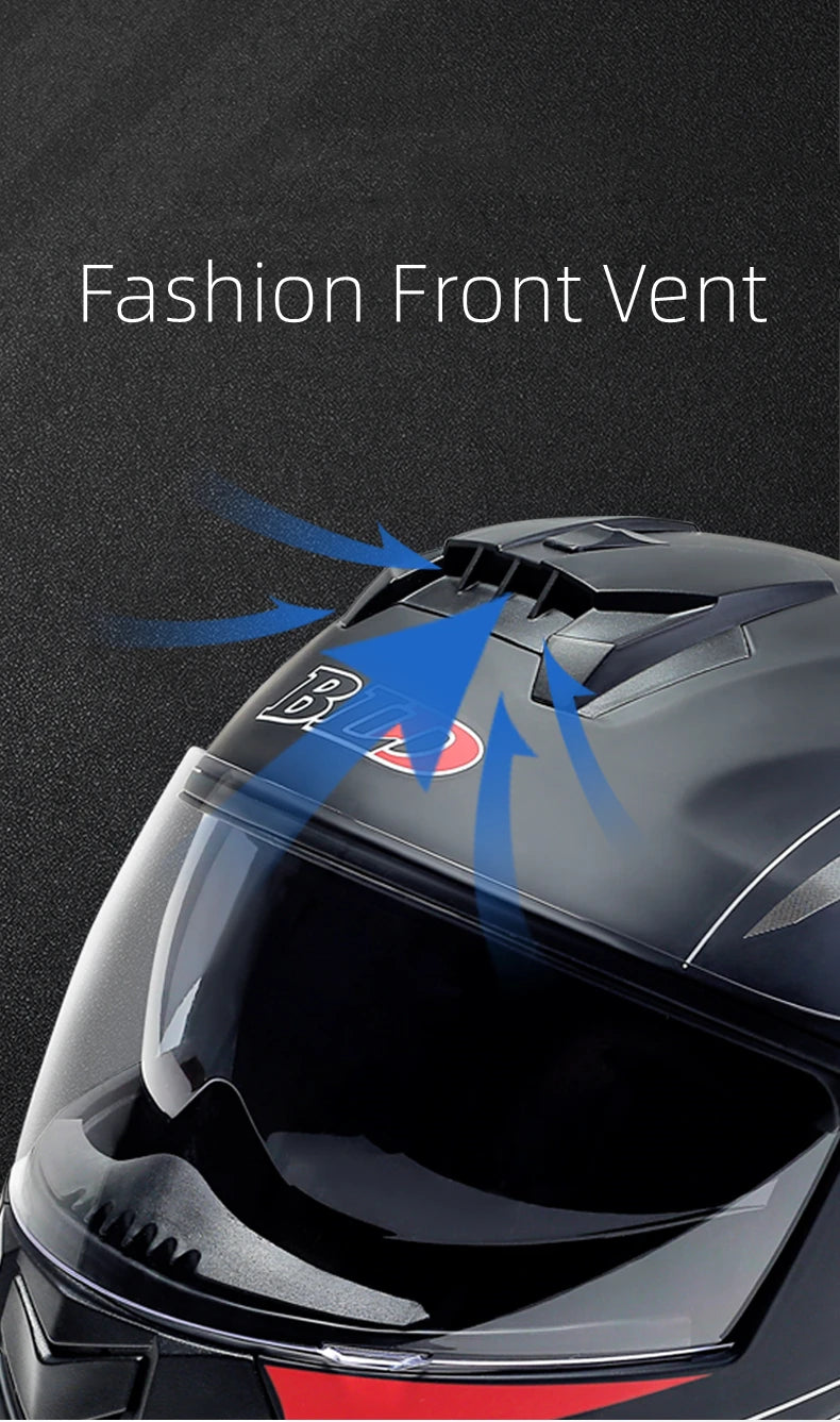 Binoclu/Bizant dual pentru bărbați/femei, cască de Moto, motocros, modular, Flip Up, personalizată, Cască integrală